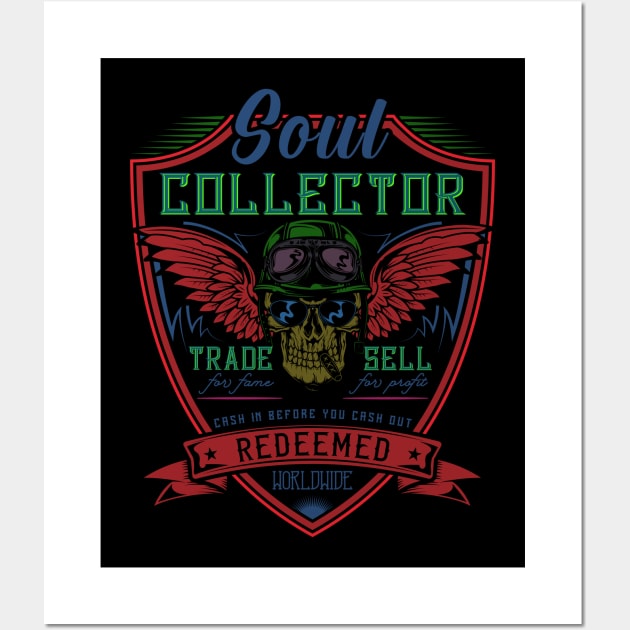 Soul Collector Biker Wall Art by SunGraphicsLab